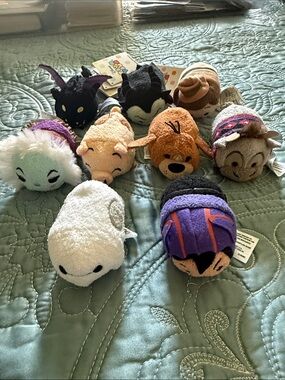 Disney Tsum Tsum Plush Set - Sven, Maleficent, Jungle Cruise Skipper - Lot of 9